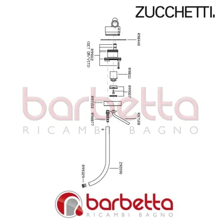 LAVABO PARTE ESTERNA ISYFRESH ZUCCHETTI ZP2609