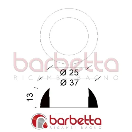 GUARNIZIONE PARA DI RICAMBIO PER BATTERIE RIZZO