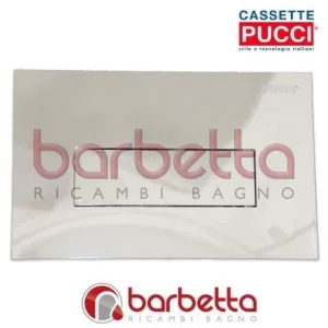 PLACCA PUCCI SARA LINEA PARETE CROMO LUCIDO UN PULSANTE 80130662
