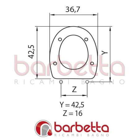 SEDILE COPRIWATER COMPATIBILE DOLOMITE CORALLO BIANCO