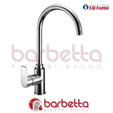 MONOCOMANDO PER LAVELLO MONOFORO BOCCA GIREVOLE GIOIA FRATTINI 73165