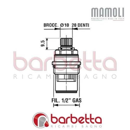 VITONE CERAMICO MAMOLI 12V