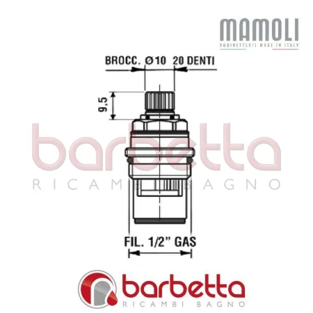 VITONE CERAMICO MAMOLI 12V