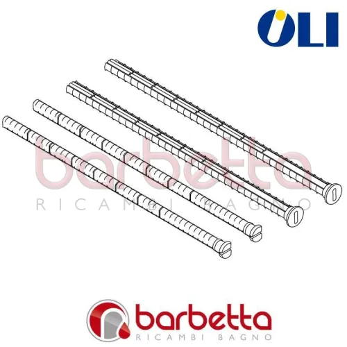 VIT AZIONAMENTO E FISSAGGIO PLACCA SLIM OLI 037150