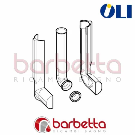 TUBO DI SCARICO COMPLETO DI PROTEZIONE DIAMANTE OLI 021267
