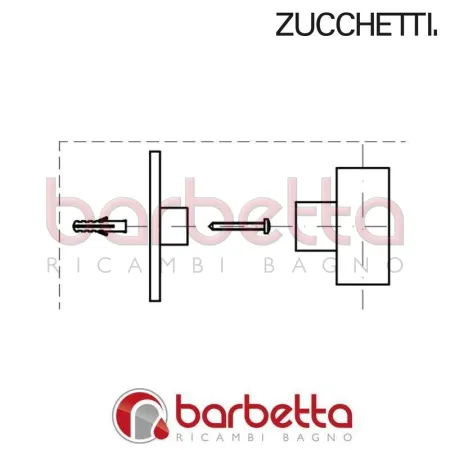 SUPPORTO TUBI COLONNA ISY ZUCCHETTI R99191