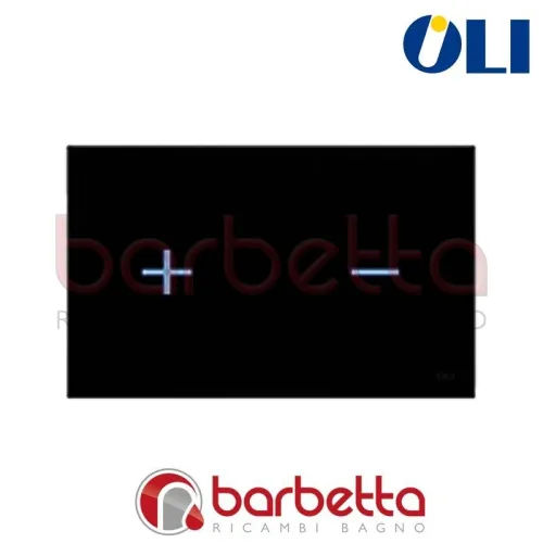 PLACCA FRONTALE GLASSY NERO OLI 084298