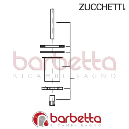 COMPLETO PER FISSAGGIO BOCCA LAVABO BELLAGIO ZUCCHETTI R98914