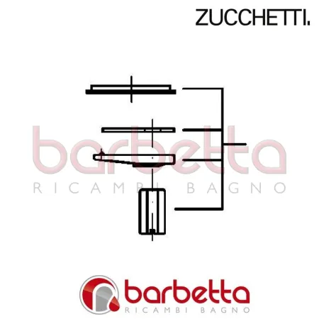 COMPLETO PER FISSAGGIO SOFT ZUCCHETTI R9892P