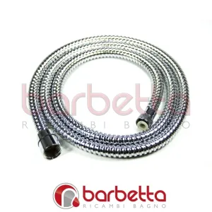 FLESSIBILE DOCCIA CONICO CROMATO 3/8" FEMMINA 1/2" FEMMINA DA 200CM