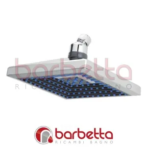 SOFFIONE DOCCIA QUADRATO IN ABS CROMO ANTICALCARE FERIDRAS 017034