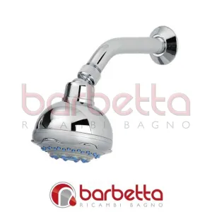 SOFFIONE DOCCIA IN ABS CROMATO E SATINATO CON BRACCIO IN OTTONE FERIDRAS 017039