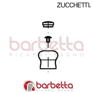 POMOLO COMPLETO DI VITE E PLACCHETTA DELFIFLU ZUCCHETTI R98537