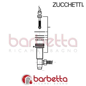 PIANTONE CENTRALE E DEVIATORE DELFI ZUCCHETTI R98514