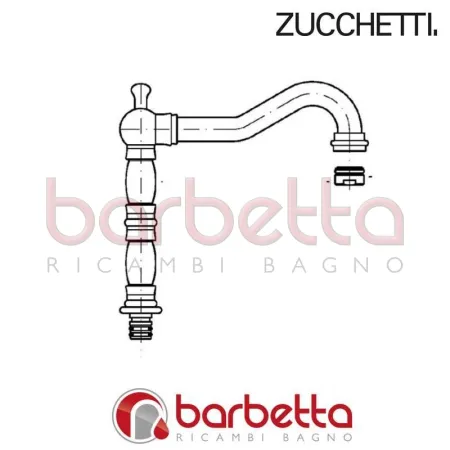BOCCA GIREVOLE CON AERATORE PER LAVELLO DELFI 900 ZUCCHETTI Z92425