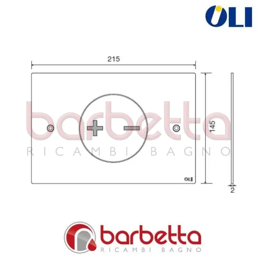 PLACCA DI COMANDO INO-X CROMO LUCIDA CASSETTA OLI 660002