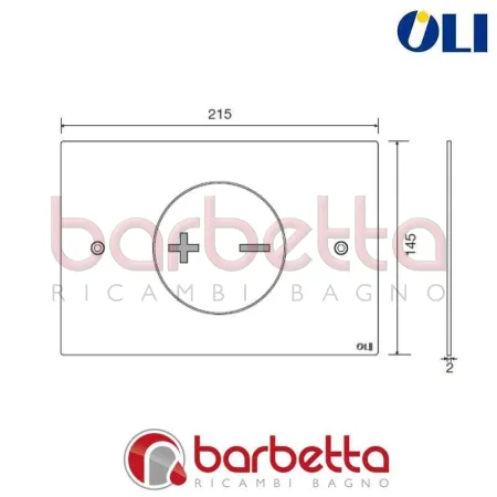 PLACCA DI COMANDO INO-X CROMO LUCIDA CASSETTA OLI 660002