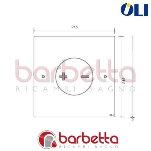 PLACCA DI COMANDO INO-X CROMO LUCIDA CASSETTA OLI 660004