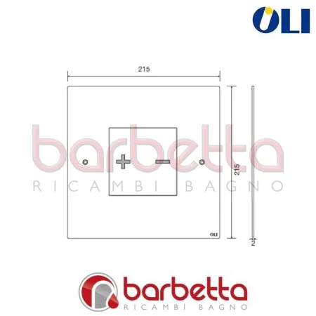 PLACCA DI COMANDO INO-X CROMO SATINATO CASSETTA OLI 661003
