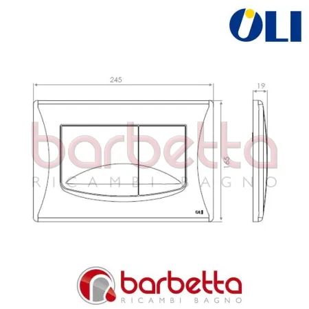 PLACCA DI COMANDO RIVER ORO OLI 638508