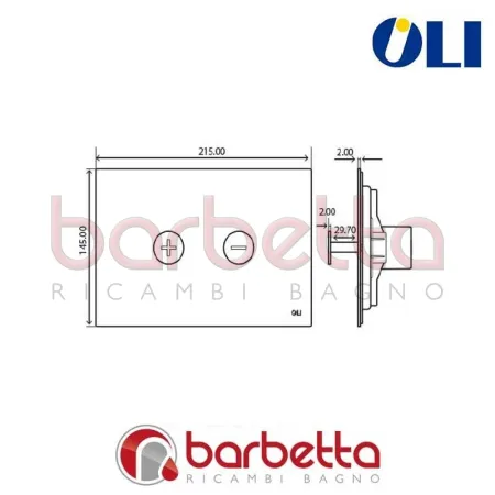 PLACCA DI COMANDO TRUMPET CROMO LUCIDO CASSETTA OLI 046199