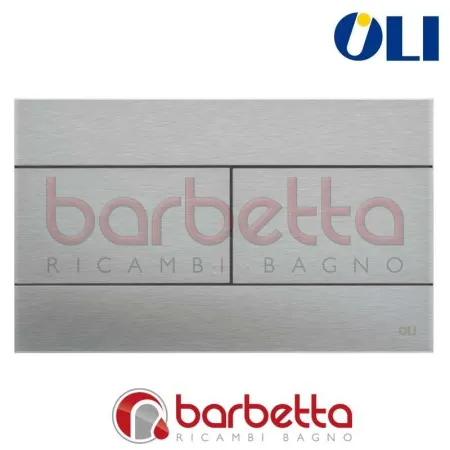 PLACCA DI COMANDO SLIM ACCIAIO SPAZZOLATO CASSETTA OLI 057141