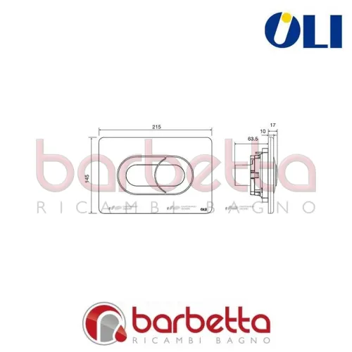 PLACCA DI COMANDO SALINA BIANCA CASSETTA OLI 640081