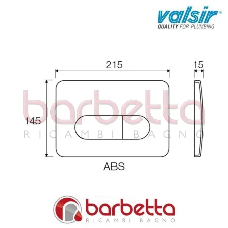 PLACCA P2 CROMO LUCIDA MECCANICA VALSIR VS0872835