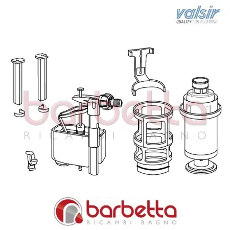 KIT AGGIORNAMENTO CASSETTA EGEA VALSIR VS0827802