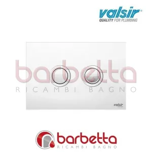 PLACCA PNEUMATICA INOX CROMO LUCIDO 170X110 CON PULSANTI TONDI IN FINITURA CROMO LUCIDA VALSIR VS0877961