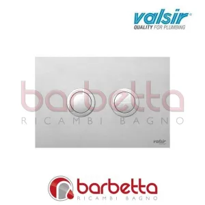 PLACCA PNEUMATICA INOX CROMO SATINATO 215X145 CON PULSANTI TONDI IN FINITURA CROMO SATINATO VALSIR VS0877933