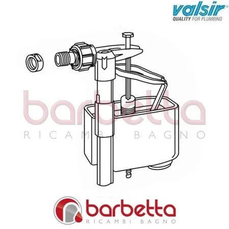 RUBINETTO GALLEGGIANTE 1/2 MONO CORALLO VALSIR VS0800219
