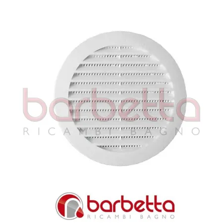 GRIGLIA DI AERAZIONE in plastica 80 mm bianca