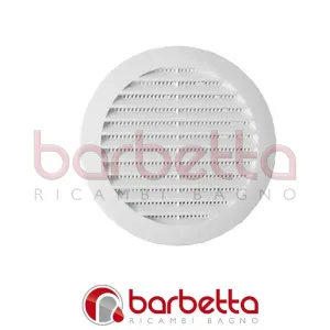 GRIGLIA DI AERAZIONE in plastica 160 mm bianca