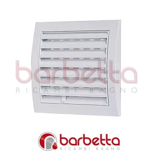 GRIGLIA DI AERAZIONE CON DOSATORE in ABS mm 190x190 bianca