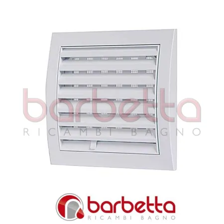 GRIGLIA DI AERAZIONE CON DOSATORE in ABS mm 190x190 bianca