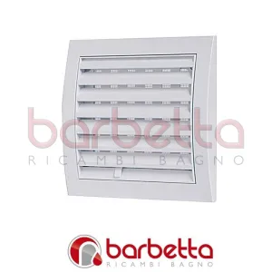 GRIGLIA DI AERAZIONE CON DOSATORE in ABS mm 150x150 - imb. 100 mm