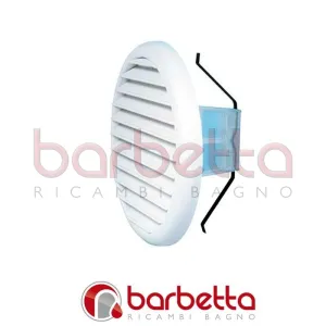 GRIGLIA DI AERAZIONE UNIVERSALE in ABS 125-160 mm bianca