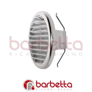 GRIGLIA DI AERAZIONE UNIVERSALE in ABS 80-125 mm cromata