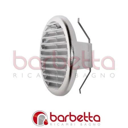 GRIGLIA DI AERAZIONE UNIVERSALE in ABS 125-160 mm cromata