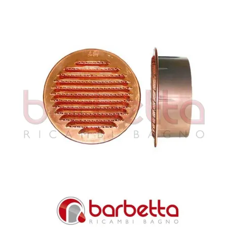 GRIGLIA DI AERAZIONE IN RAME/PLASTICA 80 mm