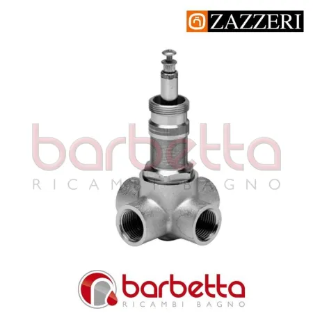 DEVIATORE AD INCASSO DUE VIE A PARETE - PARTE GREZZA - ZAZZERI 2900B405A00
