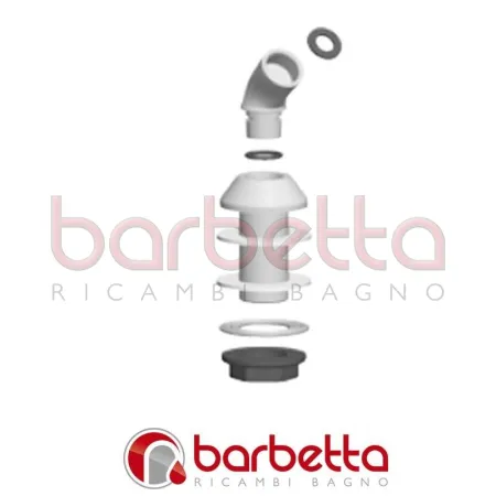 SET CON CURVETTA BASE E FISSAGGIO - PAFFONI ZACC139