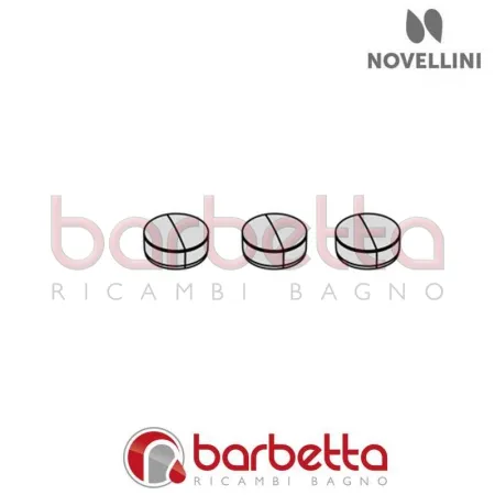 CONFEZIONE TAPPI VITI COLONNA INOX GLAX NOVELLINI R04COLX-K