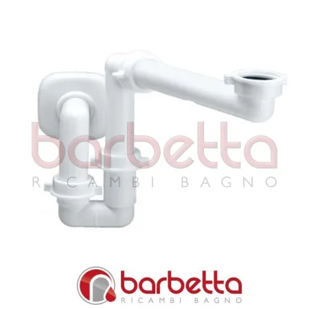 SIFONE SALVASPAZIO PER LAVABO CONSOLLE 0504607