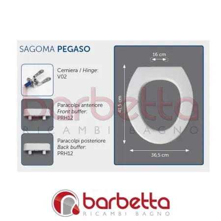 SEDILE COPRIWATER COMPATIBILE EOS EDGE BIANCO