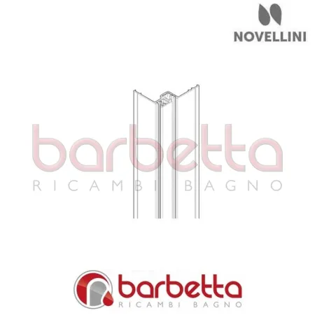 PROFILO ANGOLARE PANNELLO MURO REVOLUTION NOVELLINI P05REVOST-K