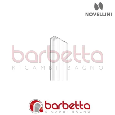 PROFILO VERTICALE PANNELLO MURO REVOLUTION NOVELLINI P01PREVBST-K