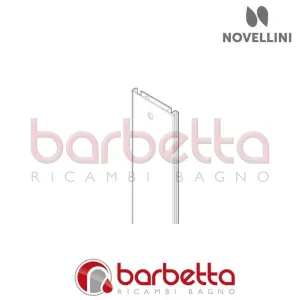 PROFILO SUPERIORE PANNELLO MURO 70 REVOLUTION NOVELLINI P11REVA70C-K