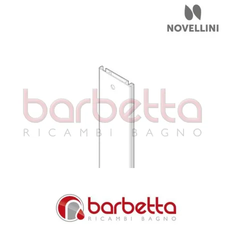 PROFILO SUPERIORE PANNELLO MURO 90 REVOLUTION NOVELLINI P11REVA90C-K